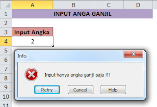 Input bilangan ganjil